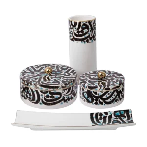 Calligraphy Art Tableware Set – Elegance Persian Design