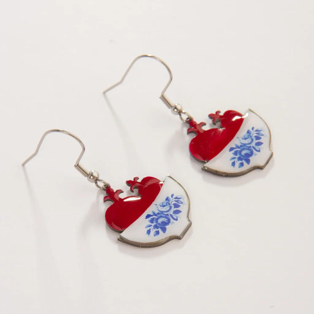 Persian Floral Drop Earrings