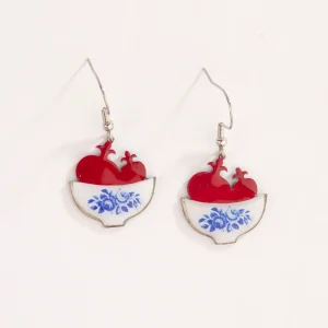 Persian Floral Drop Earrings