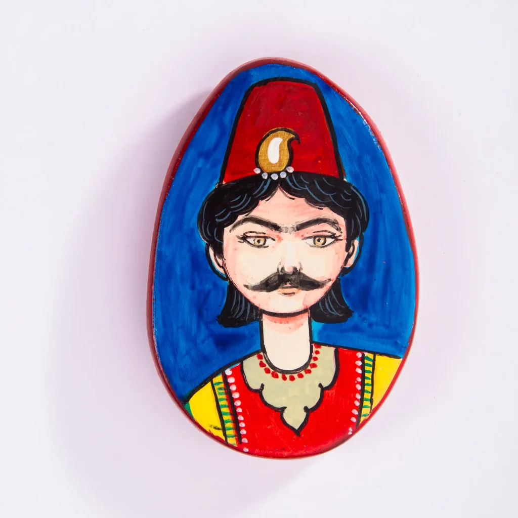 Persian Qajar Couple Miniature Magnet