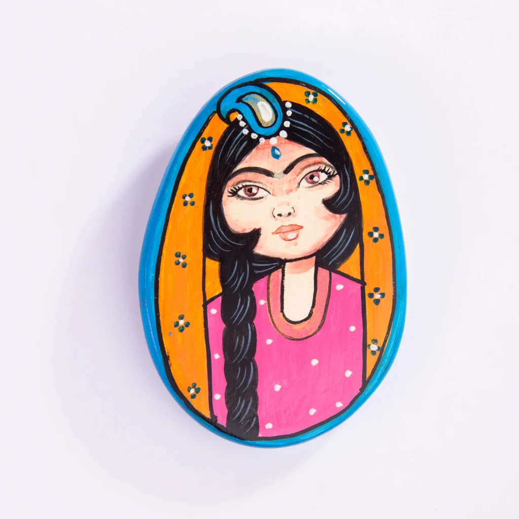 Persian Qajar Couple Miniature Magnet