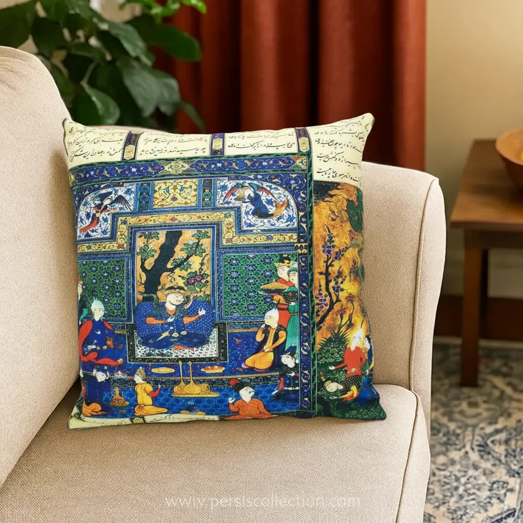 Shahnameh Cushion Cover 45 x 45cm in home