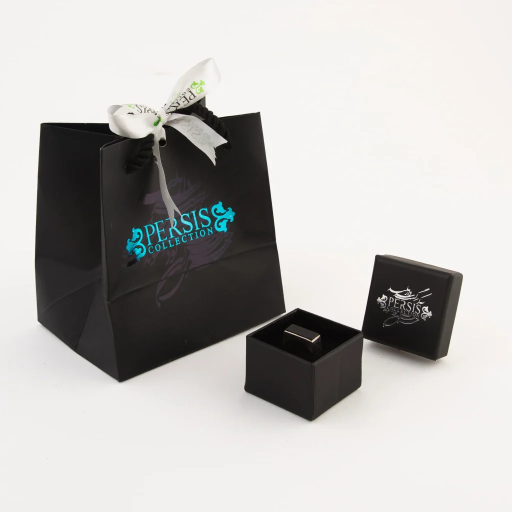 Agate Men's Silver Ring