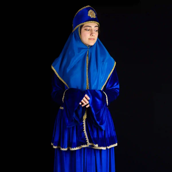 Qajar-Style Women’s Traditional Velvet Outfit