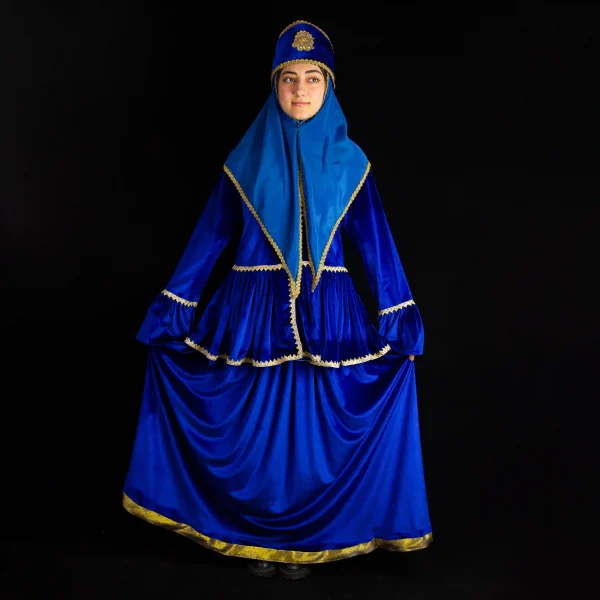 Qajar-Style Women’s Traditional Velvet Outfit
