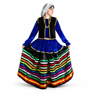 Persian Traditional Qasem Abadi Dress Vibrant Gilan Style