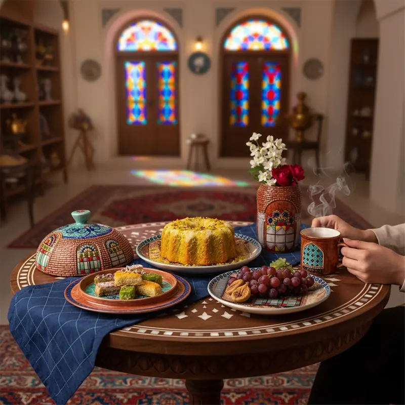 Persian Ceramic Set Traditional Design