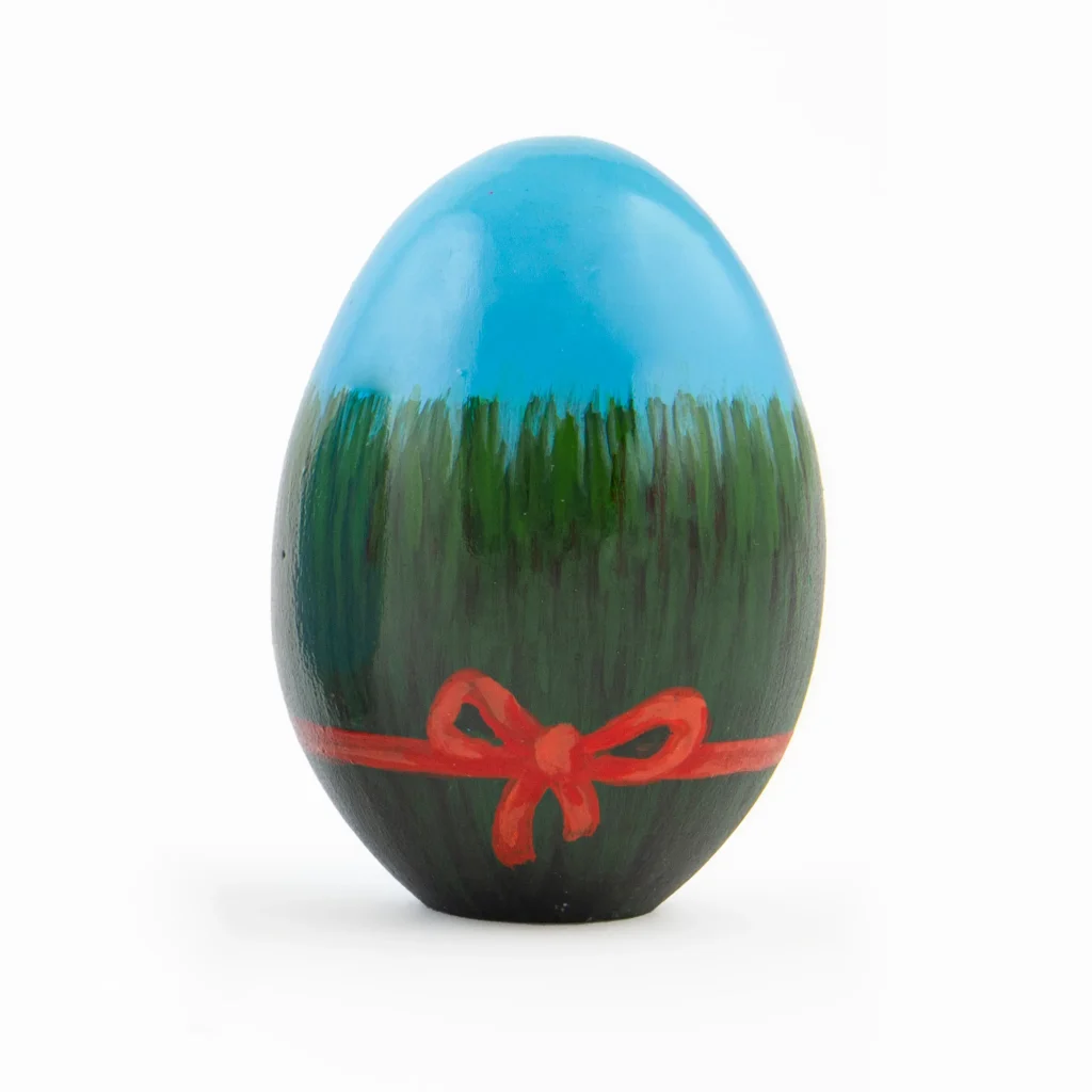 Blue Handcrafted Ceramic Egg Set
