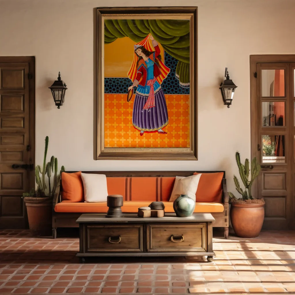 Dance Hall Painting - Miniature Persian Painting