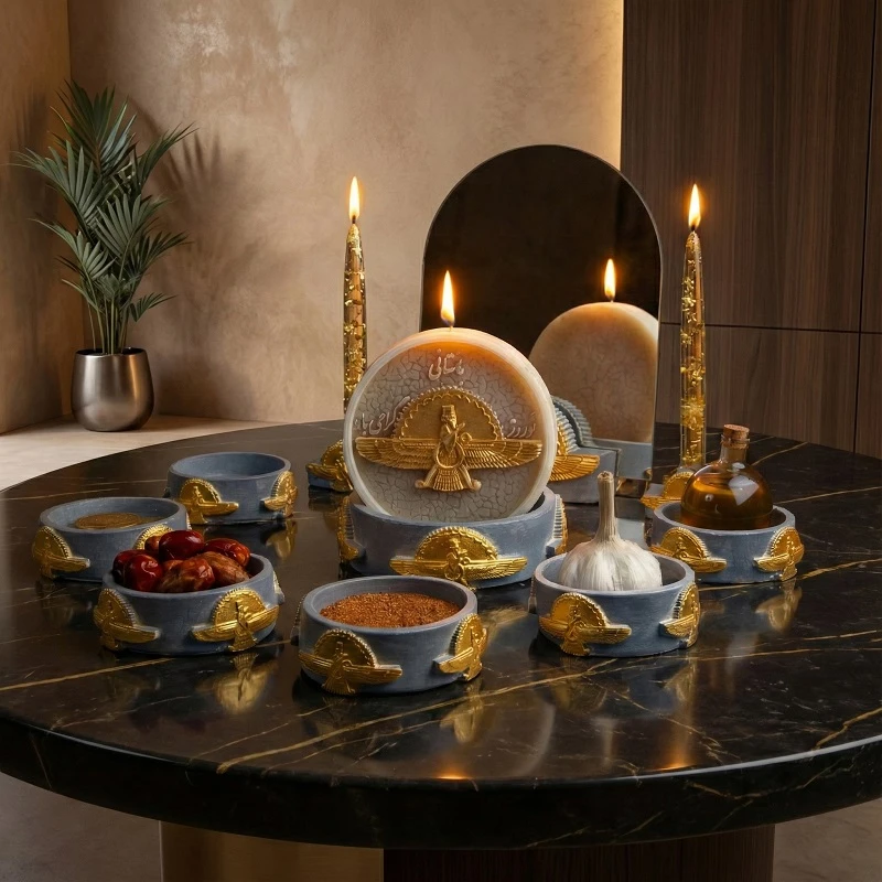 Farvahar Happy Nowruz Candle