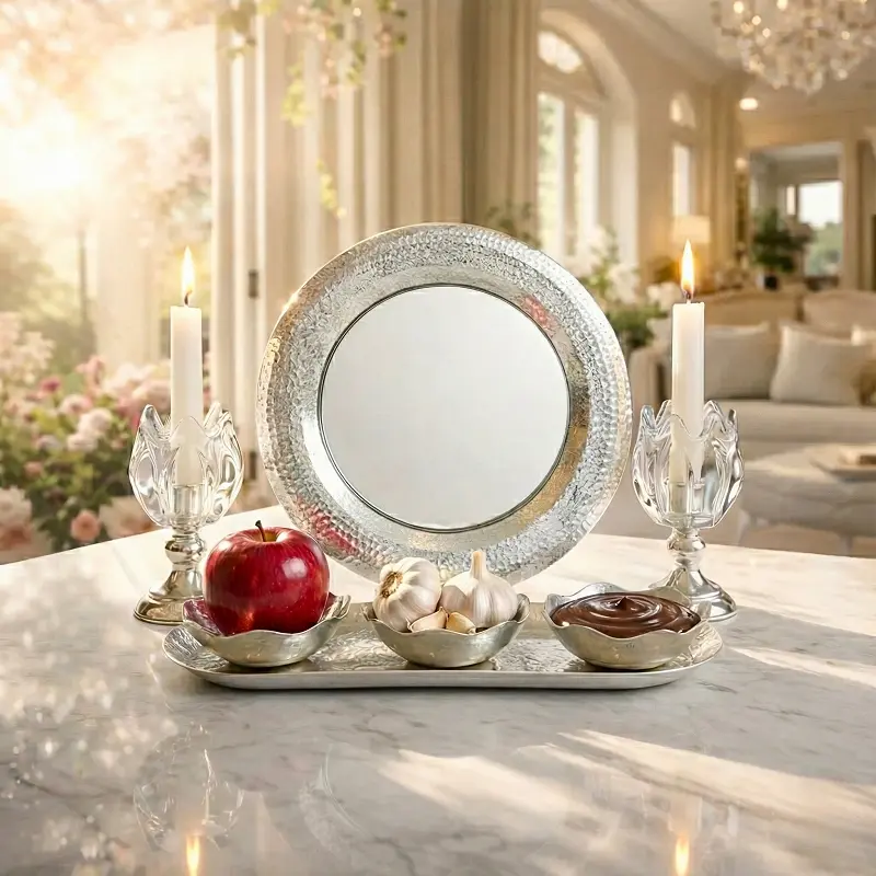 Handcrafted Silver Copper Haft Seen Set