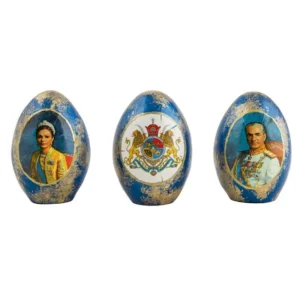 Royal Family Persian Ceramic Egg Set