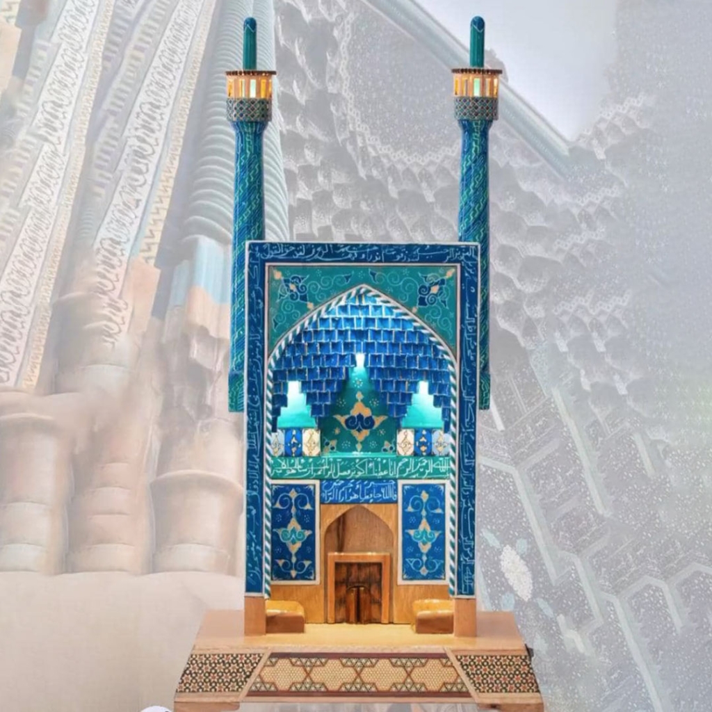 Shah Mosque Wooden Portal Model