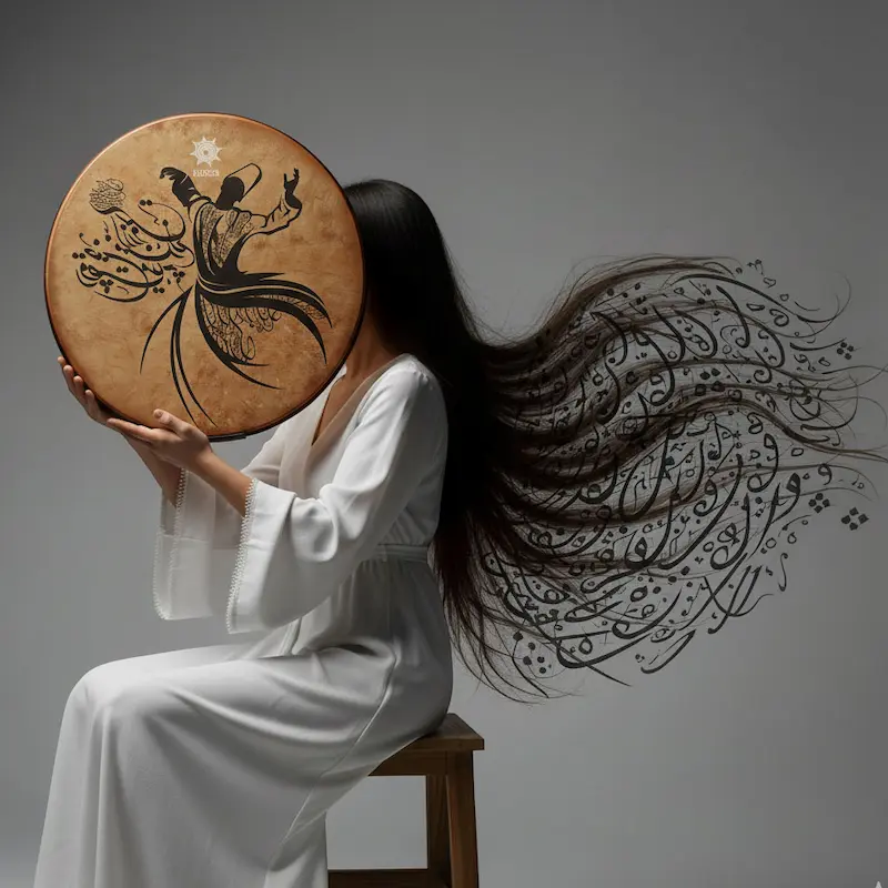 Hoor Shams Model Daf with Waterproof Synthetic Skin