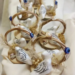 Persian Ameen Bird Charm with Evil Eye Wedding Keepsake