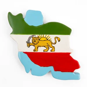 Ceramic Iran Map Magnet