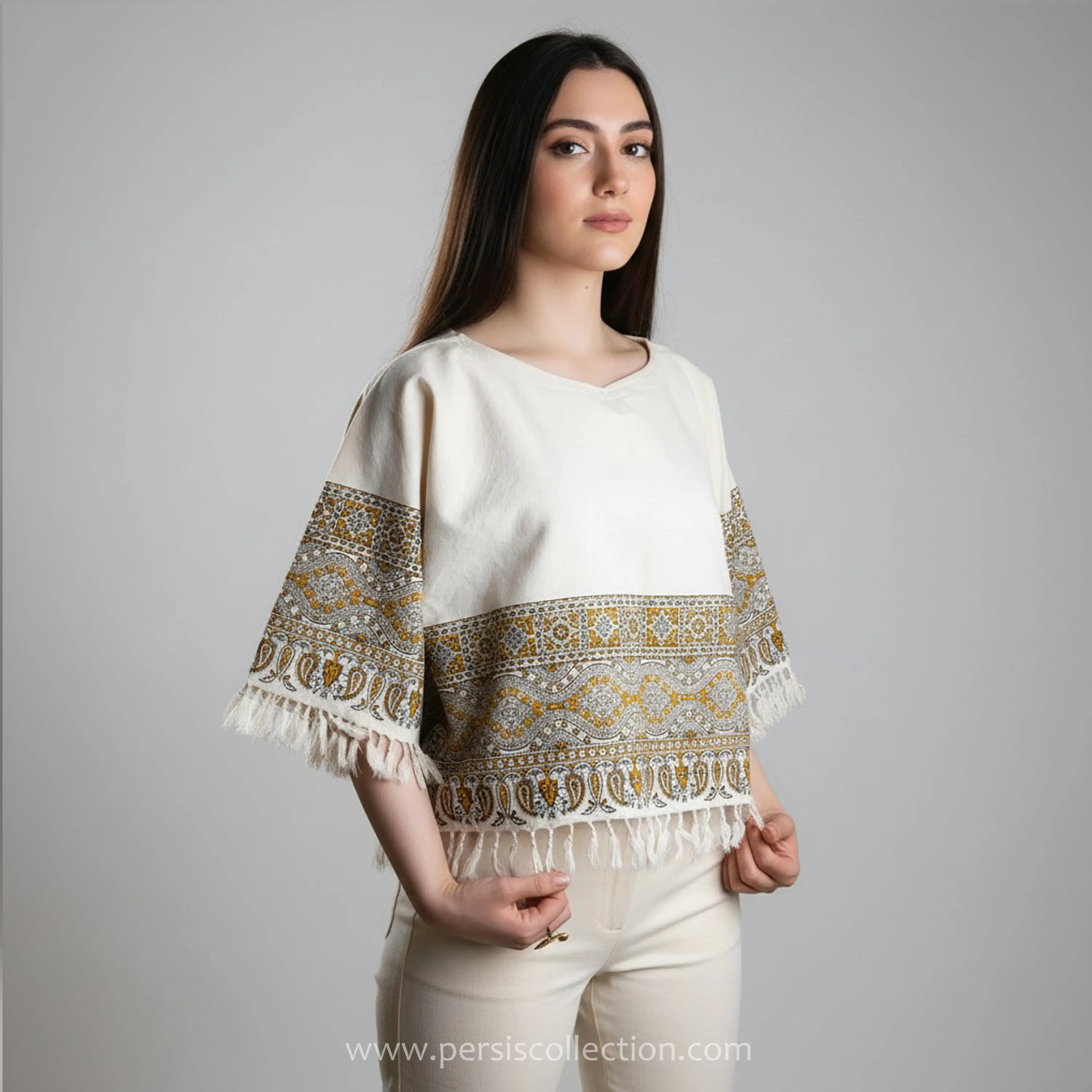 Persian Art Ghalamkar Loose Blouse