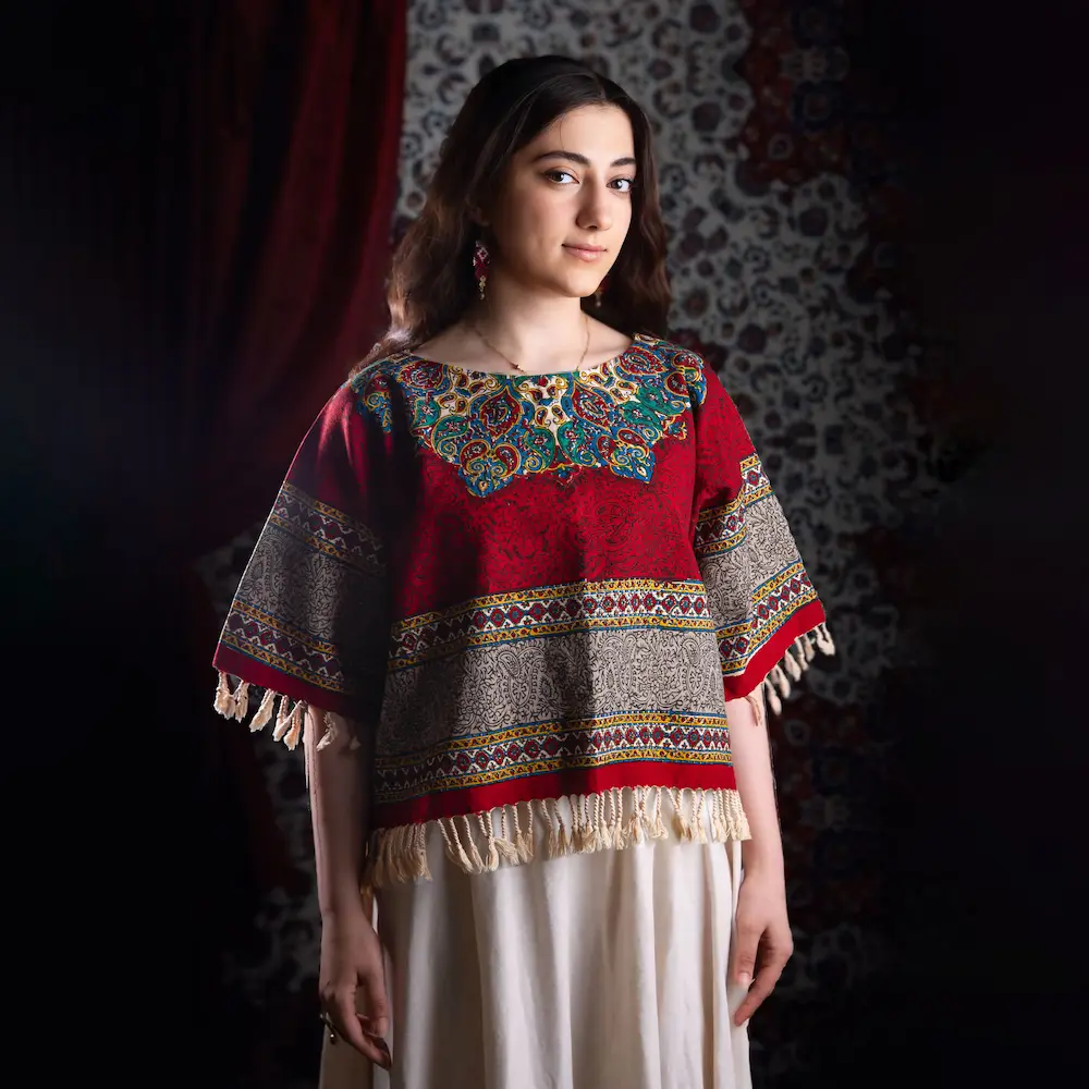 Persian Dome Pattern Hand-Printed Cotton Shirt – Ghalamkai