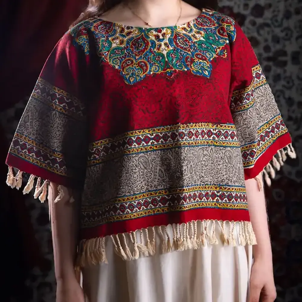 Persian Dome Pattern Hand-Printed Cotton Shirt – Ghalamkai