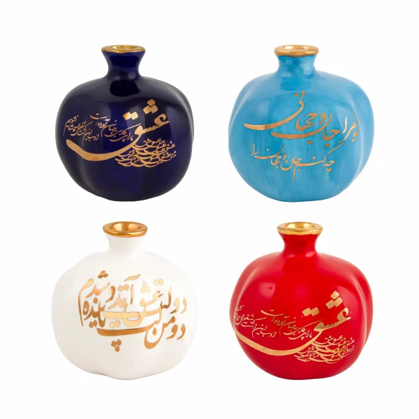 Persian Elegance Love Ceramic Pomegranate