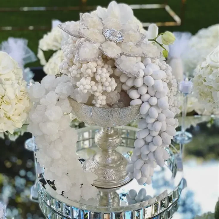 Persian Wedding Sweet Confection Set – Noghl, Dragée & Saffron Rock Candy