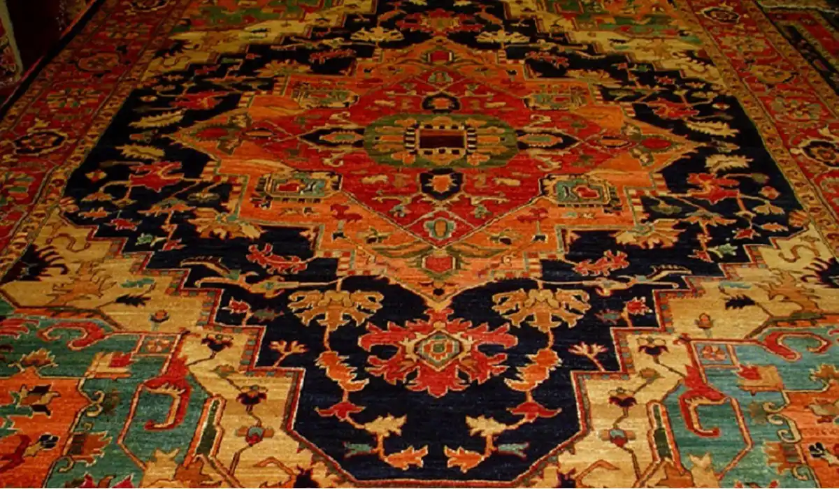 red Persian rug