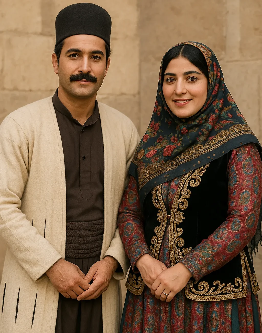 Traditional Lurish dress – colorful Persian tribal clothes from Lorestan