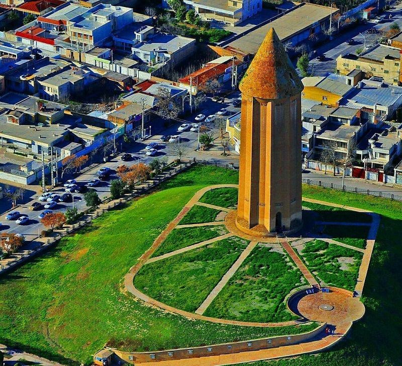 Gonbad-e Qabus Tower in Golestan Province, UNESCO World Heritage Site, Iran