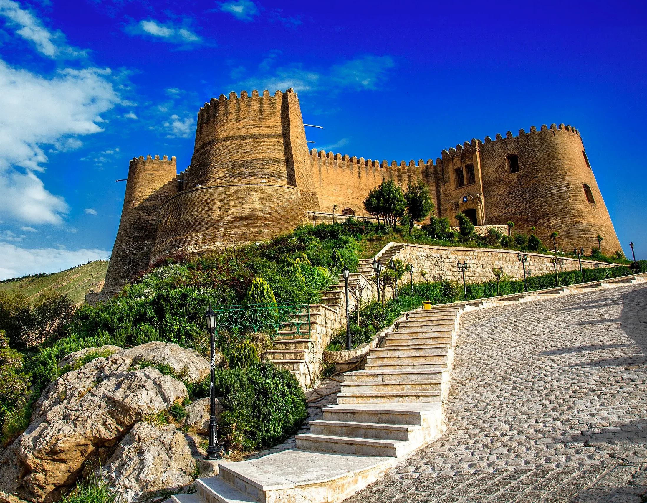 Falak-ol-Aflak Castle in Khorramabad, Lorestan Iran – historical Sassanid fortress