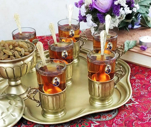 GHALAMZANI ON BRASS TEA