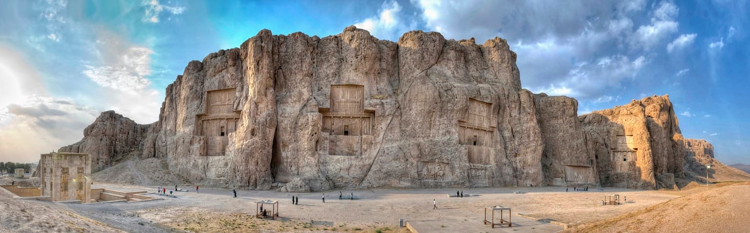 Naqsh-e Rustam Persian royal tombs carved into cliffs