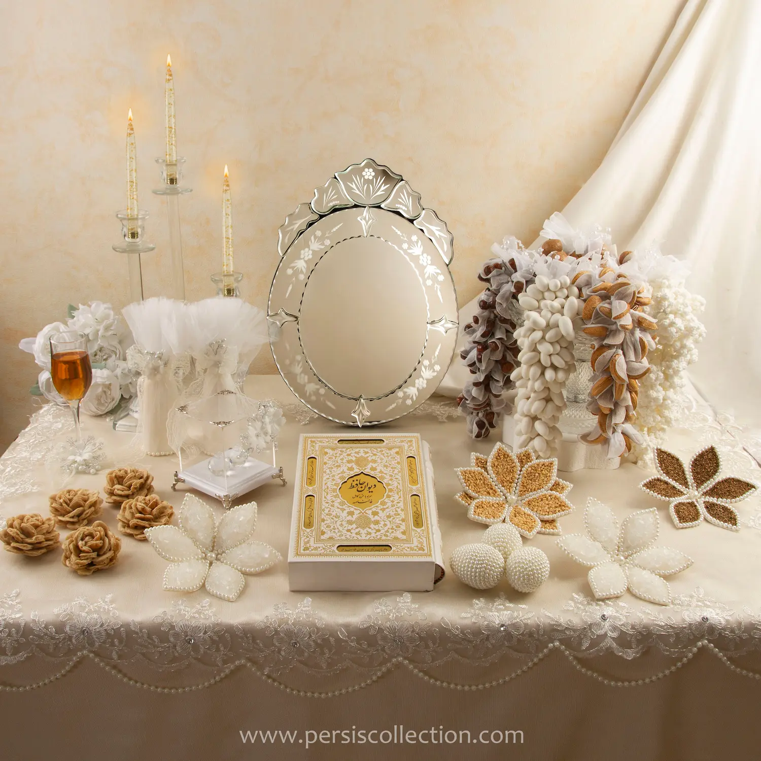 Leather-bound Divan of Hafez and illustrated Shahnameh – Persian cultural wedding gifts