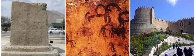 Falak-ol-Aflak Castle in Lorestan, Persian – ancient fortress and historical site in the Zagros Mountains