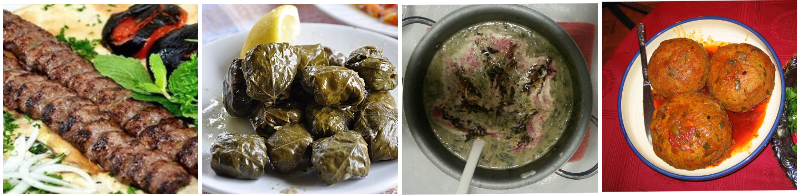 Traditional Tabriz dishes including Kebab Tabriz, Dolmeh, and Tabrizi Meatballs