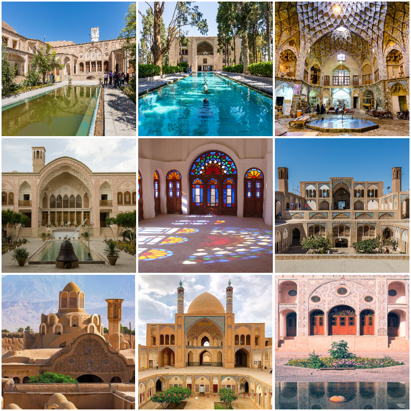 Kashan’s majestic architecture, showcasing traditional Persian design.