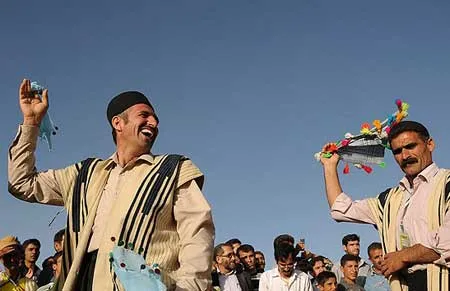 Lorestan traditional dance in Persian with Lurish costumes