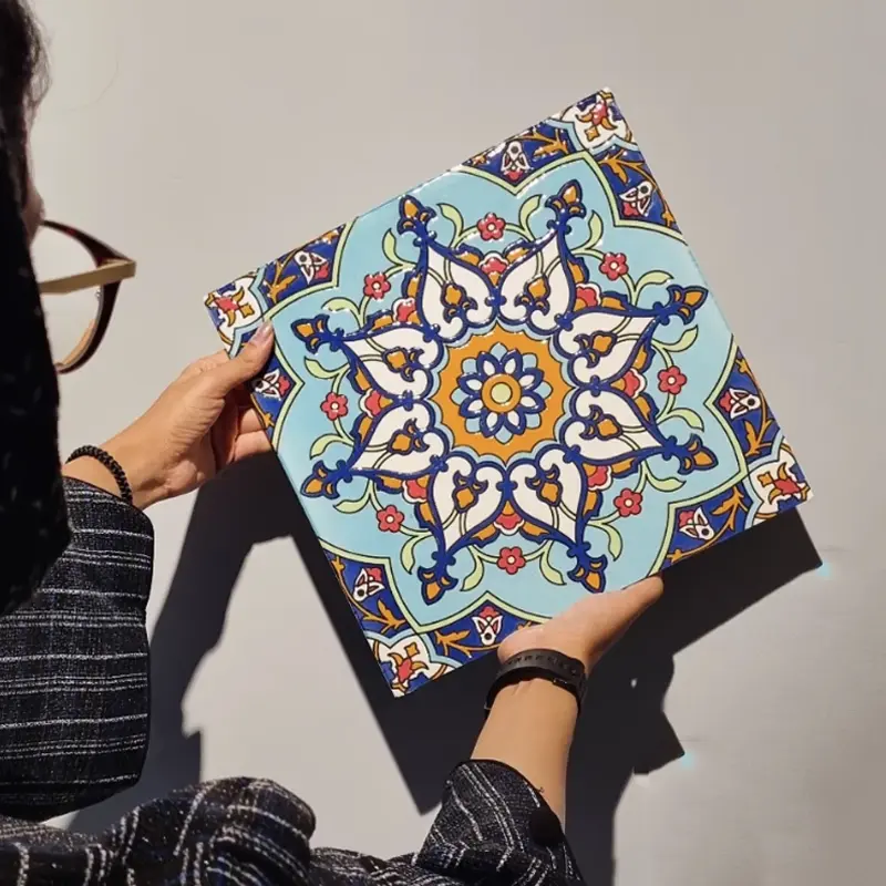 Persian Sun Ceramic Tiles - Decorative Iranian Wall Tiles
