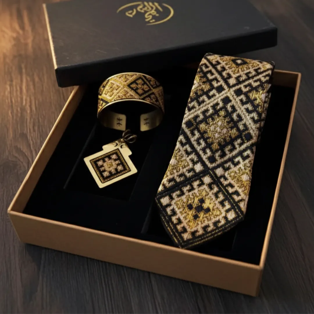 Persian Jewelry and Tie Set