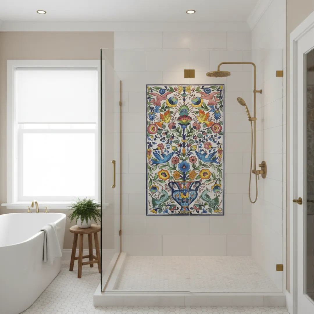 Decorative Persian Tiles– Large Format Persian Tiles with Mehrab Design