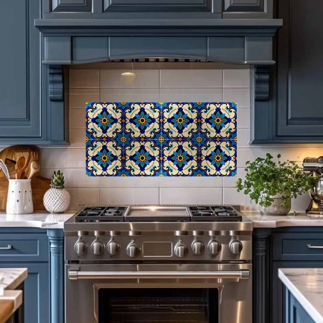 Iranian Tiles Authentic Persian Ceramic Tile with Mudflower Pattern