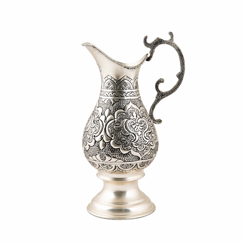 Electric Persian Samovar with Handcrafted Silver Engraving
