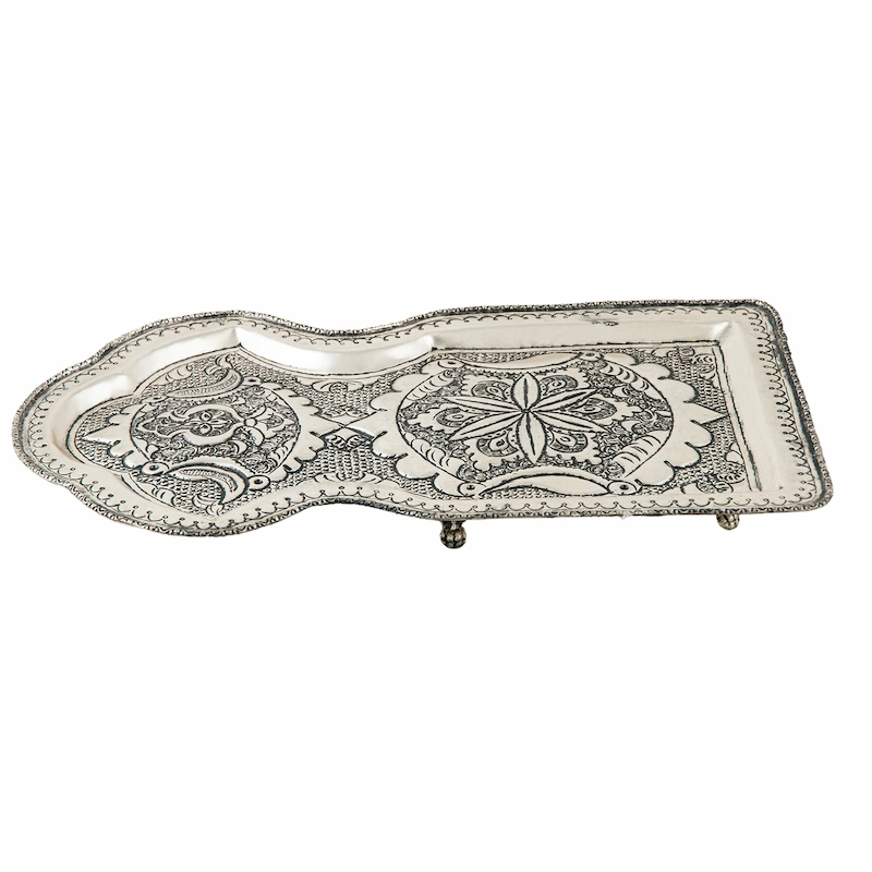 Electric Persian Samovar with Handcrafted Silver Engraving