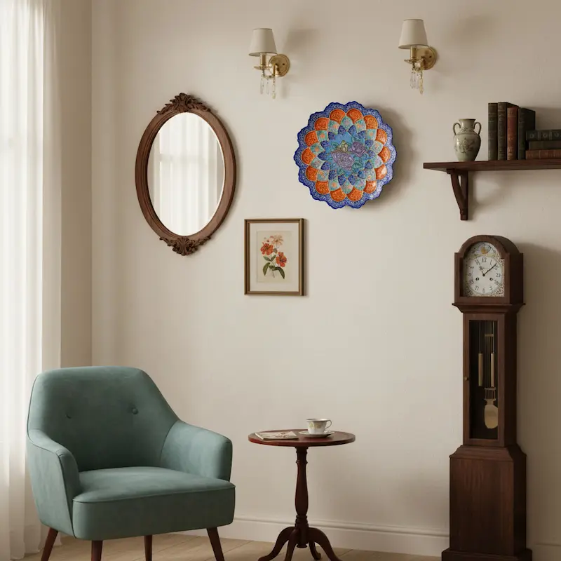 Persian Minakari Decorative Plate