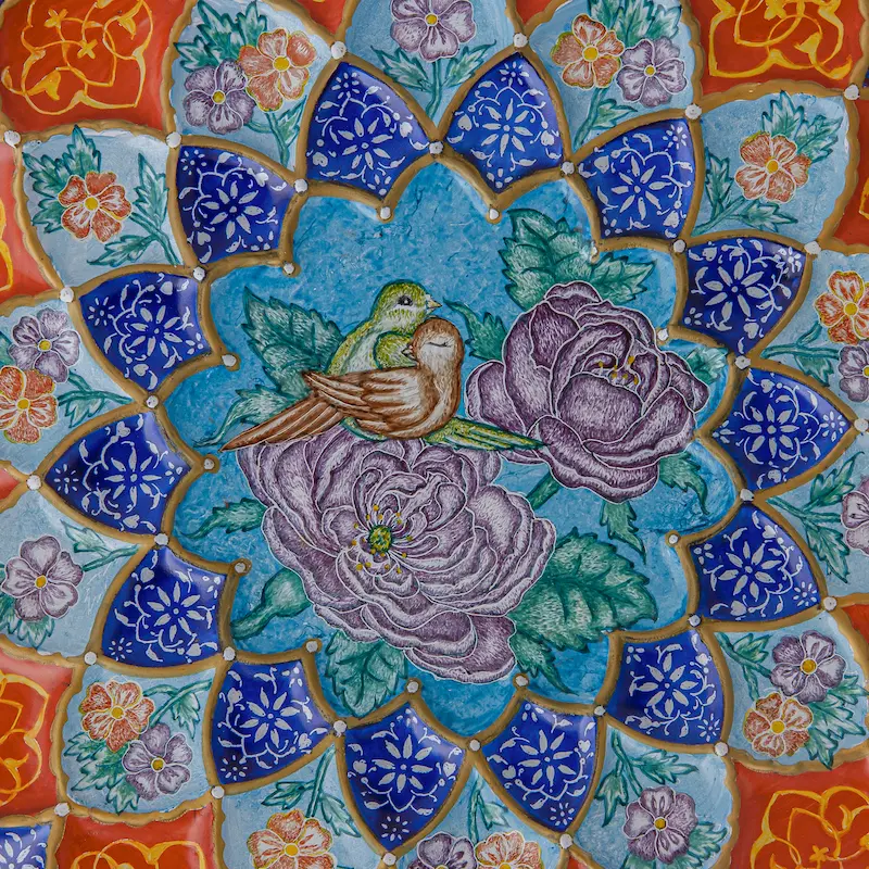 Persian Minakari Decorative Plate