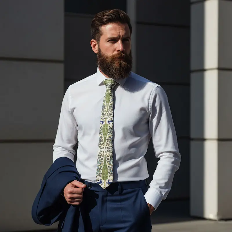 Persian Tie with Cypress Design