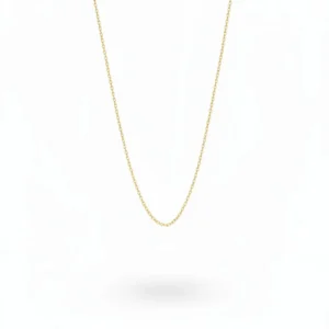 Classic Flaming Chain – 18K Gold Chain – 40 cm