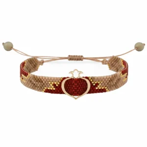 Handmade Persian Bracelets with 18k Gold Pomegranate Design