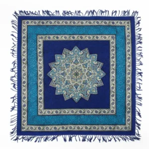 Persian Runner Blue – Traditional Sun Pattern with Golden Trim