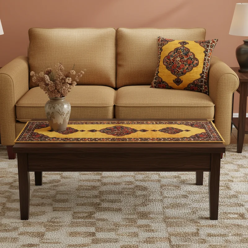 Persian Velvet Cushions & Tablecloth Set