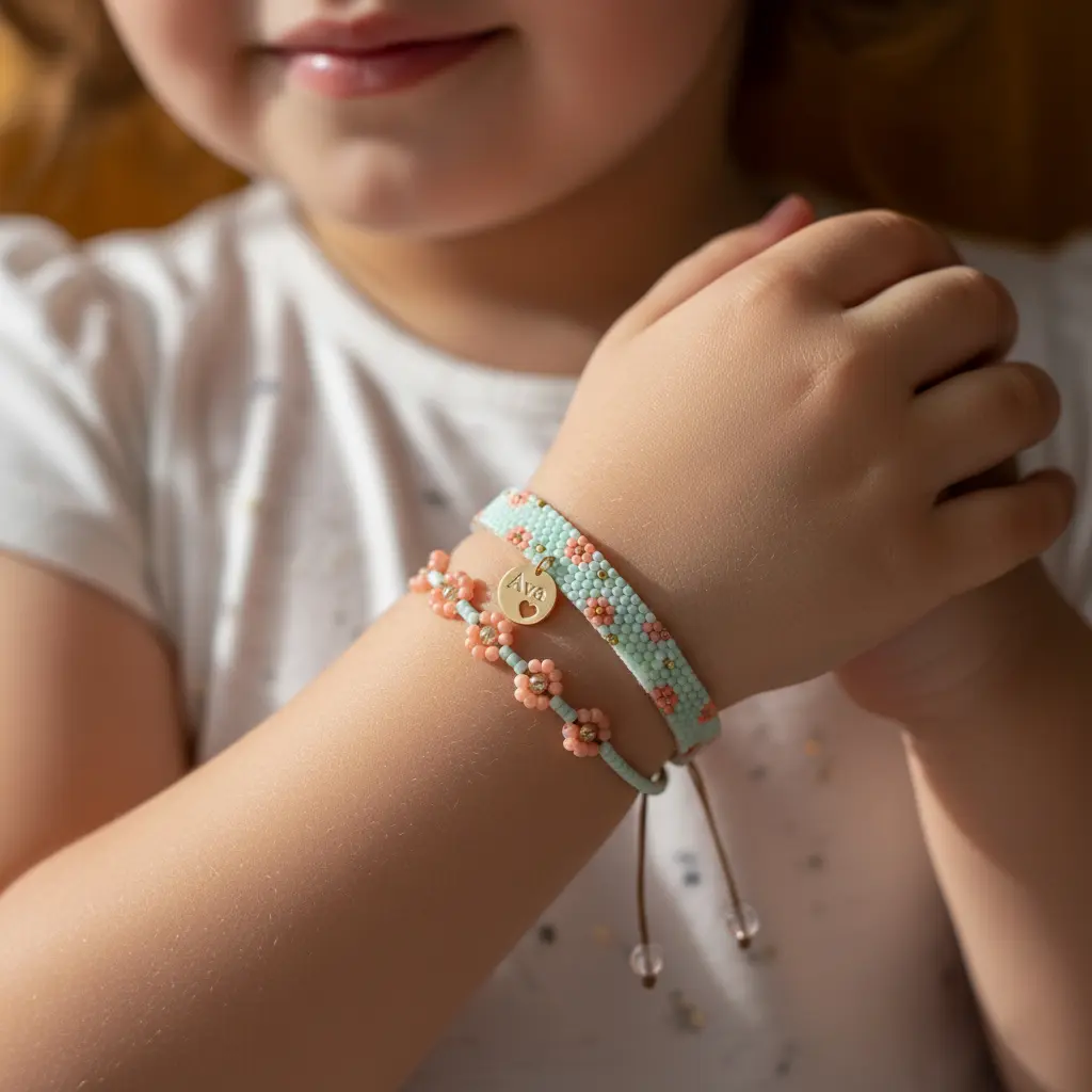 Personalized Persian Gold Bracelet – Customizable Name and Color